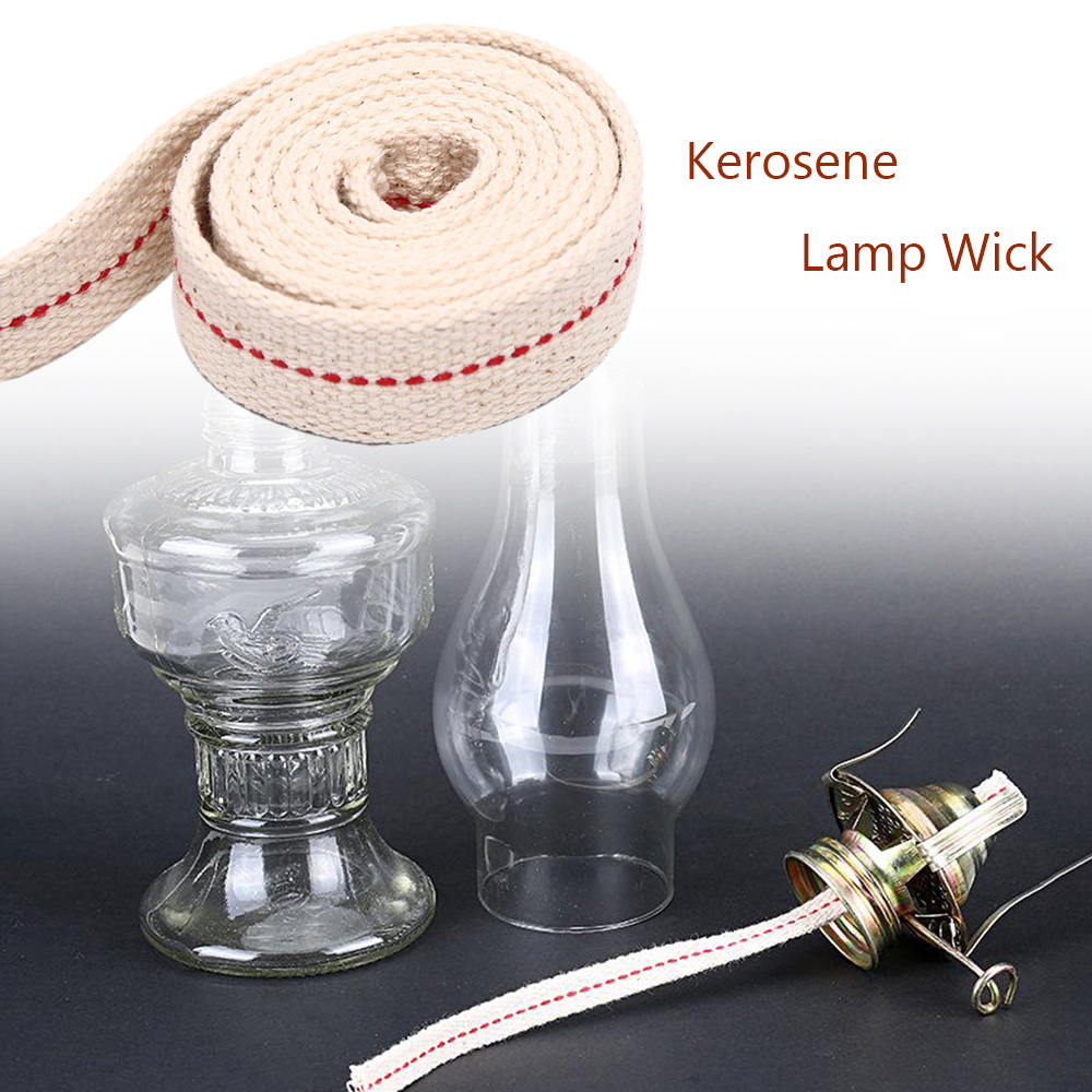 3/4 Inch x 8 Inch Flat Cotton Oil Lantern or Oil Lamp Replacement Wicks -6  Pack - Wholesale Craft Outlet