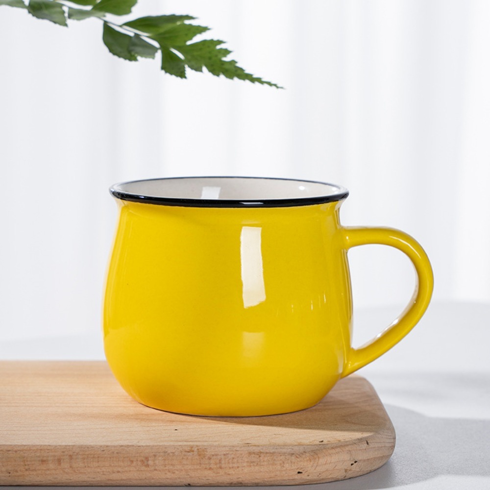 MAOMEI Bắc Âu Cốc sữa bằng gốm Cổ điển 300/400ml Cốc cà phê Cổ điển Màu trơn Cốc trà Quà Tặng Ngày Valentine - 6