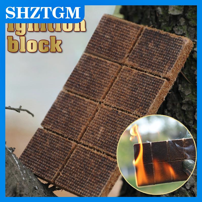 SHZTGM Outdoor Kindling Tool BBQ Picnic Small Hot Pot Charcoal Ignition Block Wood Kindling For Camping Fire Fireplace Starter Lighters ราคา 51 บาท*ส่งฟรี