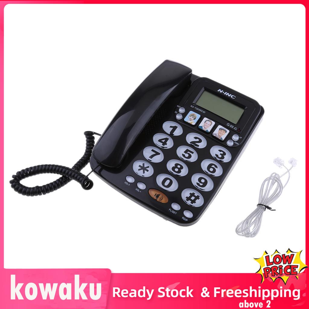 Kowaku Điện thoại cố định nhà và khách sạn Quay số nhanh ảnh khuếch đại