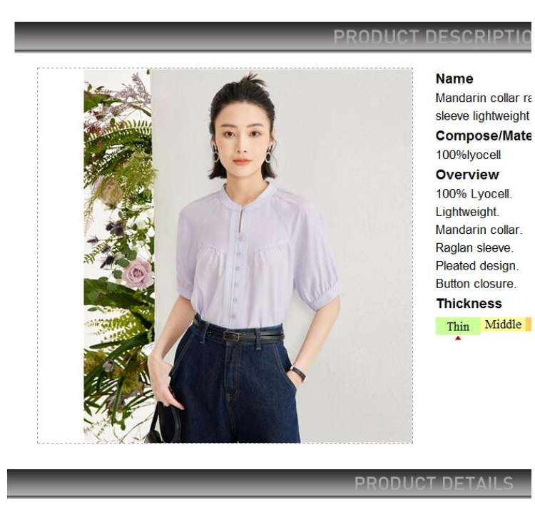 GIORDANO Women Shirts Mandarin Collar Lightweight Summer Blouses Raglan Sleeve Button Closure Fashion Casual Shirts 18344207