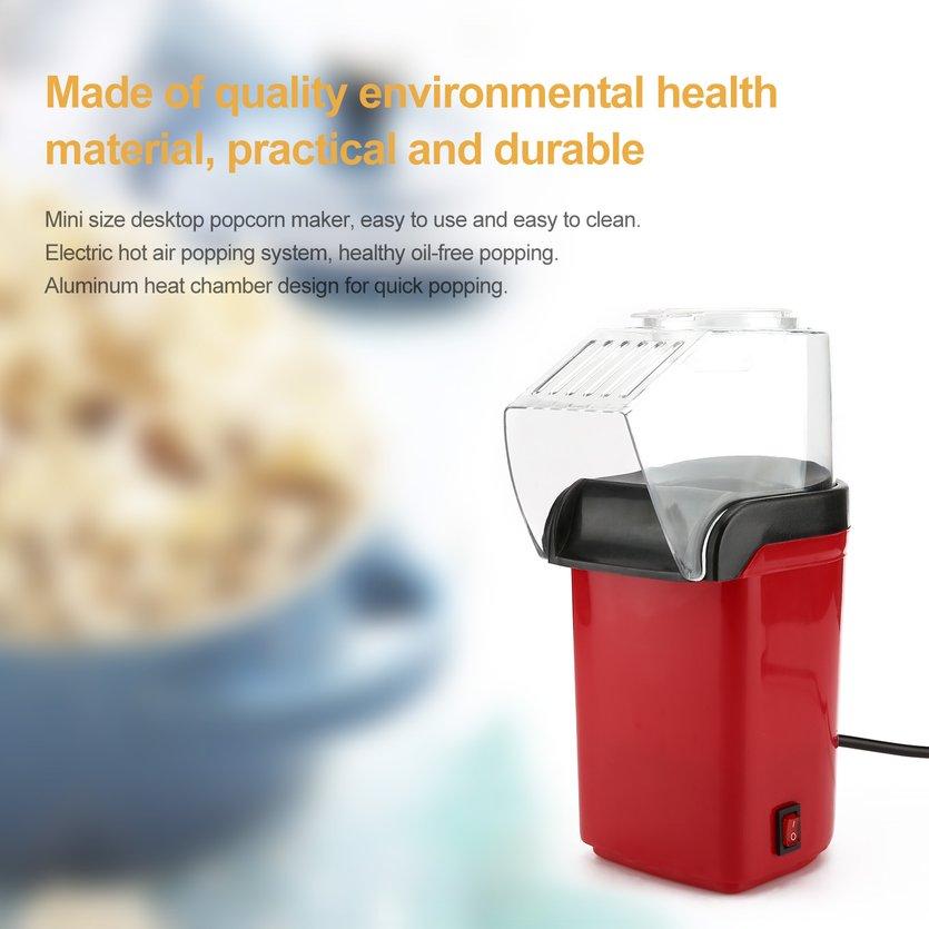 Wake Mini Electric Popcorn Maker Home Round/square Hot Air Popcorn Making Machine By Super Stear Store.