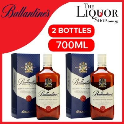 (Local Agent stock) Bundle of 2 Bottles Ballantine's Finest Scotch Whisky 700ml with Original Box (Delivery in 3 to 5 working days- The Liquor Shop)