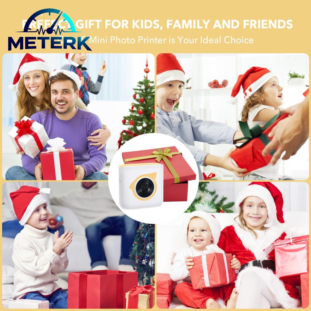 Meterk L8 เครื่องพิมพ์ความร้อนขนาดเล็กเครื่องทำฉลากพกพาแบบพกพาสำหรับรูปภาพ DIY Meno บันทึกการประชุมสมุดบันทึกแผนงาน 203DPI การเชื่อมต่อ BT ไร้สายพร้อมกระดาษ 1 ม้วน Organiation ของขวัญสำหรับเด็กการศึกษา ราคา 1,258 บาท*ส่งฟรี