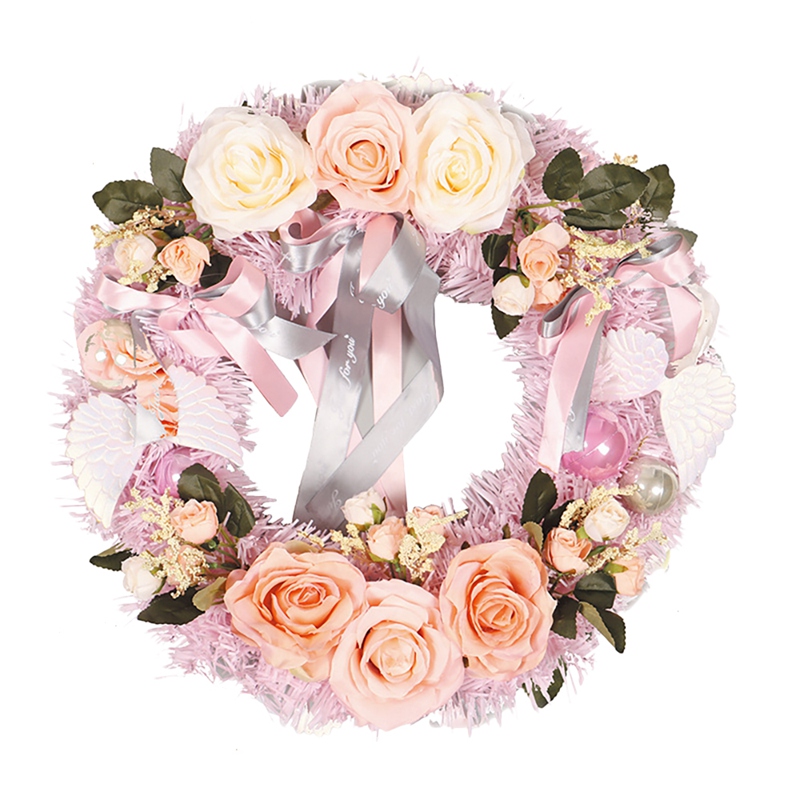 2 Luxury Wedding Heart Wreath  Garland Wedding Party Pink 