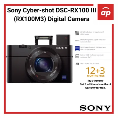 (12 + 3months Warranty) Sony Cyber-shot DSC-RX100 III (RX100M3) Digital Camera + Freegifts