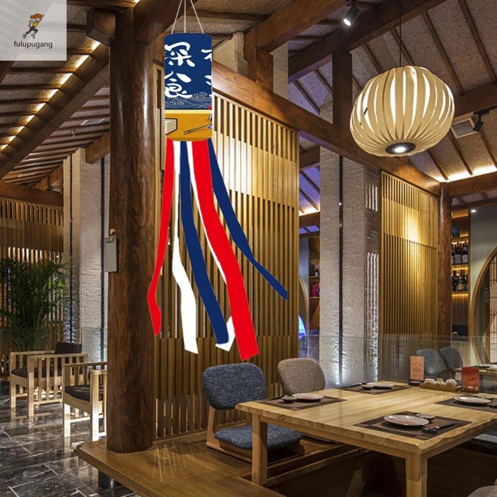 FULUPUGANG Polyester Cờ hướng gió 100cm Đầy màu sắc Cờ tất gió cá chép Koinobori Không thấm nước Biểu ngữ treo Nhà hàng Vườn Sushi