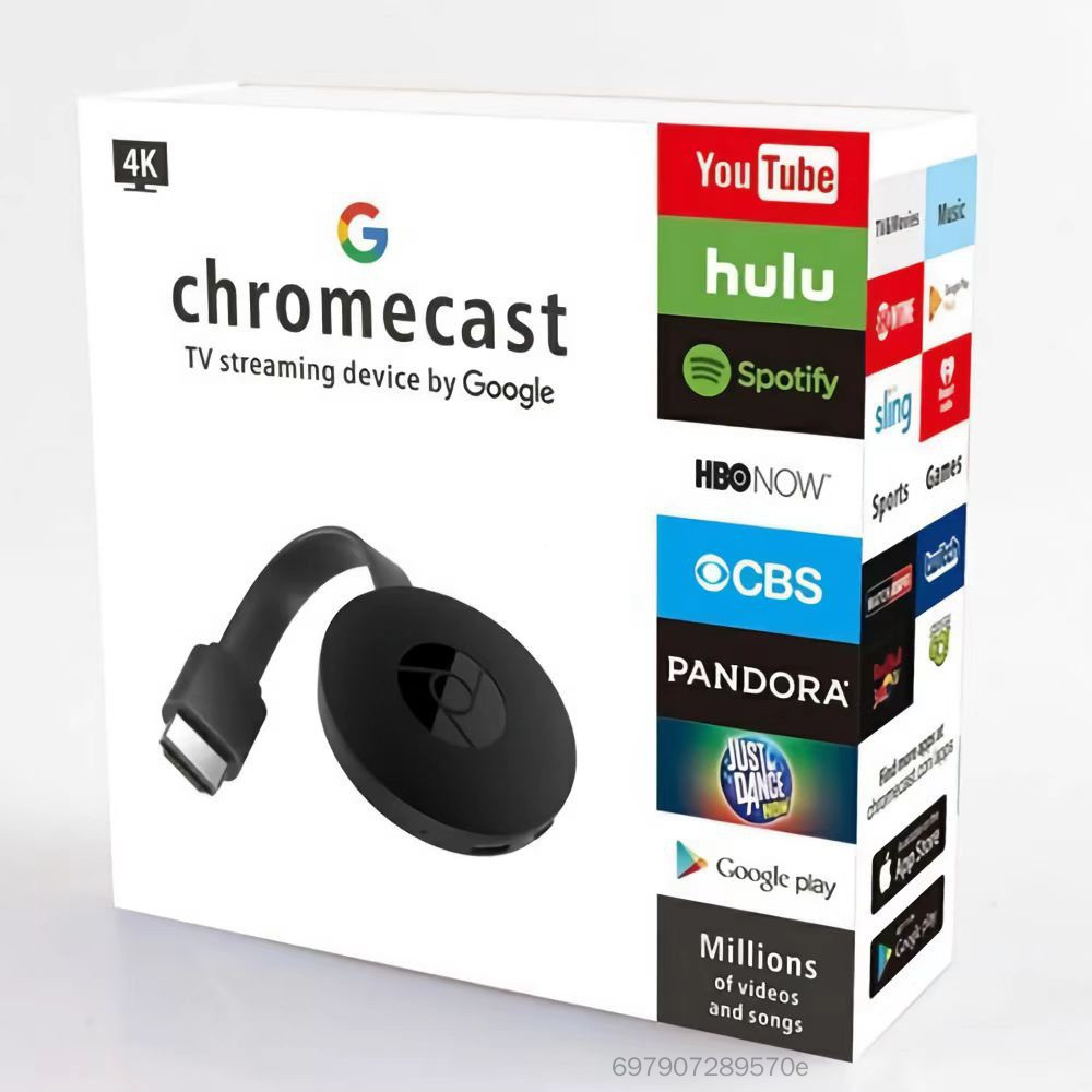 Thiết bị phát trực tuyến Chromecast 4K Ultra HD - Google Miracast dành cho TV độ phân giải cao Giá  572,000 Đồng*Miễn phí vận chuyển