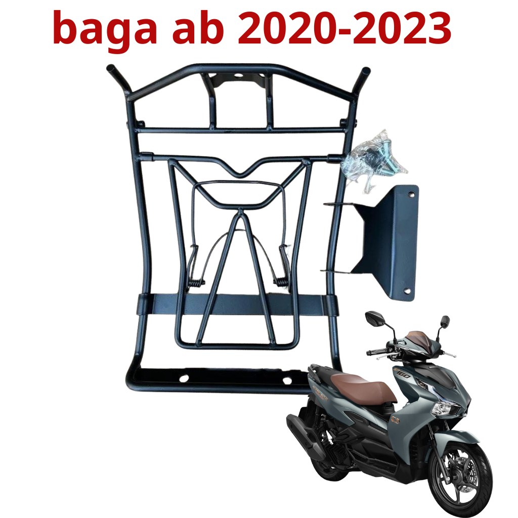 baga xe ab airblade 2020 2021 2022 2023 125 150 160 dày 10li inox titan đen bắt yên như zin chắc chắ