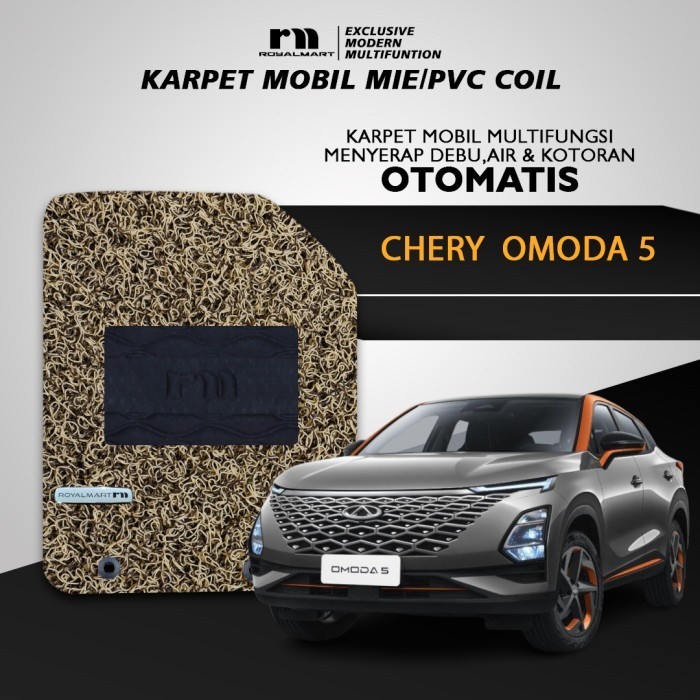 Royal Mart Karpet Mobil CHERY OMODA 5 FULL SET/Carpet Mie Bihun Premium Keset PVC Anti Slip Aksesoris Interior Mobil Giá 550,000 Đồng*Miễn phí vận chuyển