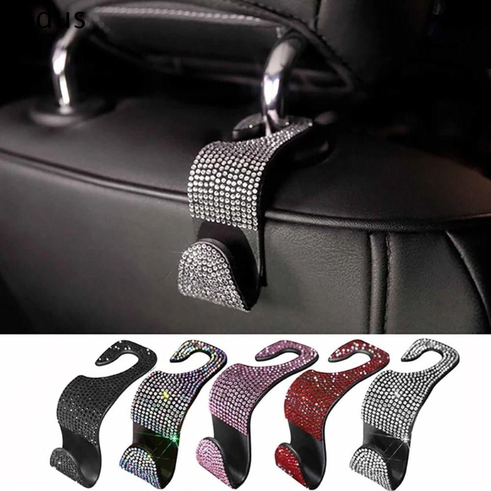 KODUS Kim cương lấp lánh Phổ thông Rhinestone Sắp xếp ô tô Móc treo Phụ kiện nội thất xe hơi Móc giấu sau ghế ô tô Móc tựa đầu Móc treo đồ Giá đỡ ghế xe hơi