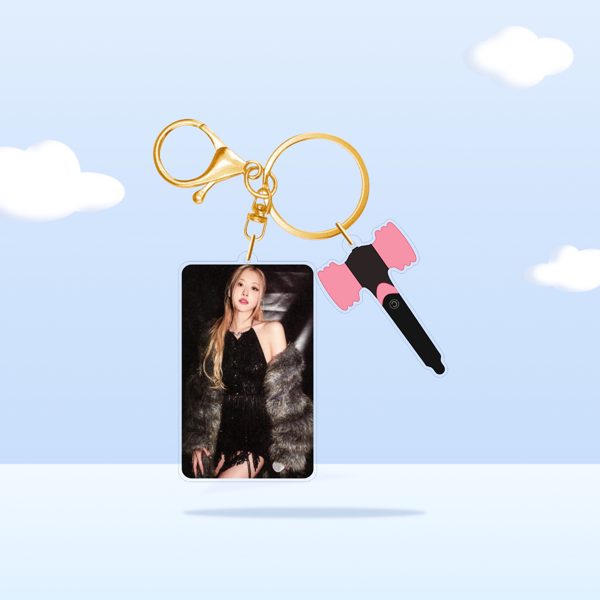 YF BlackPink Lisa Jennie Rose Jisoo Acrylic keychain bag pendant FY