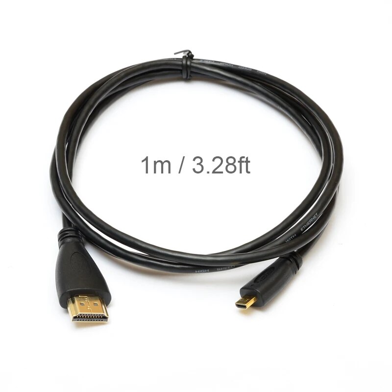 Micro HDMI Cable Data Line for GoPro Hero 7 6 5 4 3+ Sjcam Sj4000 Xiaomi