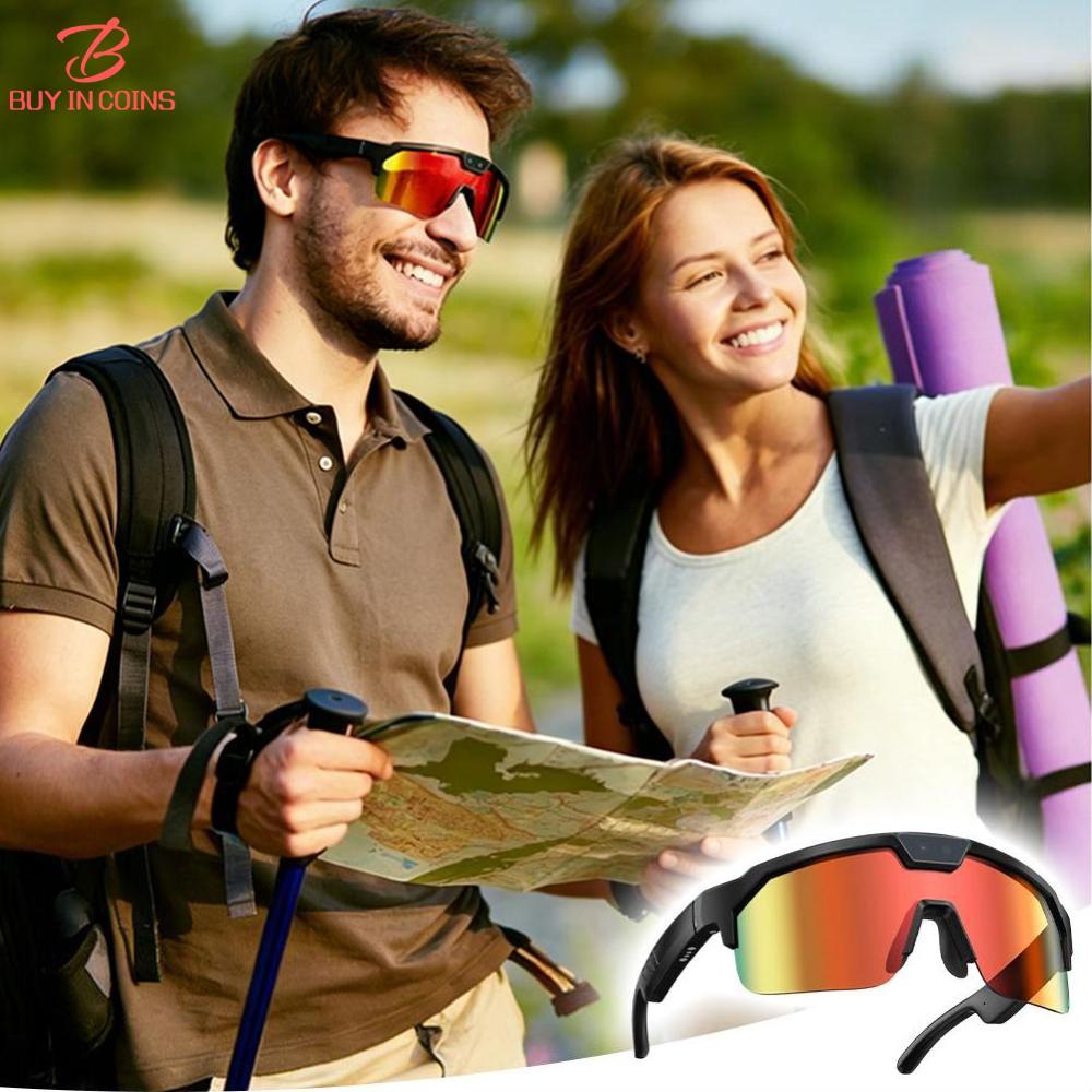 BC Q01 800W Pixel Outdoor Sports Cycling Glasses 6-Axis EIS Anti-shake Smart AI Camera Translation Glasses with Bluetooth and WiFi Transmission Function ราคา 2,609 บาท*ส่งฟรี