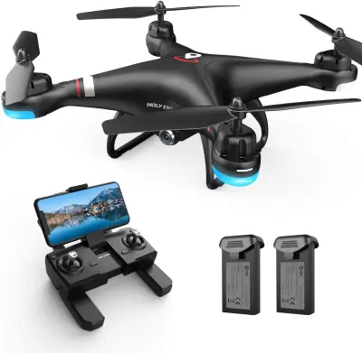 HOLY STONE HS110G GPS FPV Drone with 1080P HD Live Video Camera for Adults and Kids, RC Quadcopter with GPS Auto Return Home, Altitude Hold and Follow Me Mode, Long Flight Time, Easy for Beginners