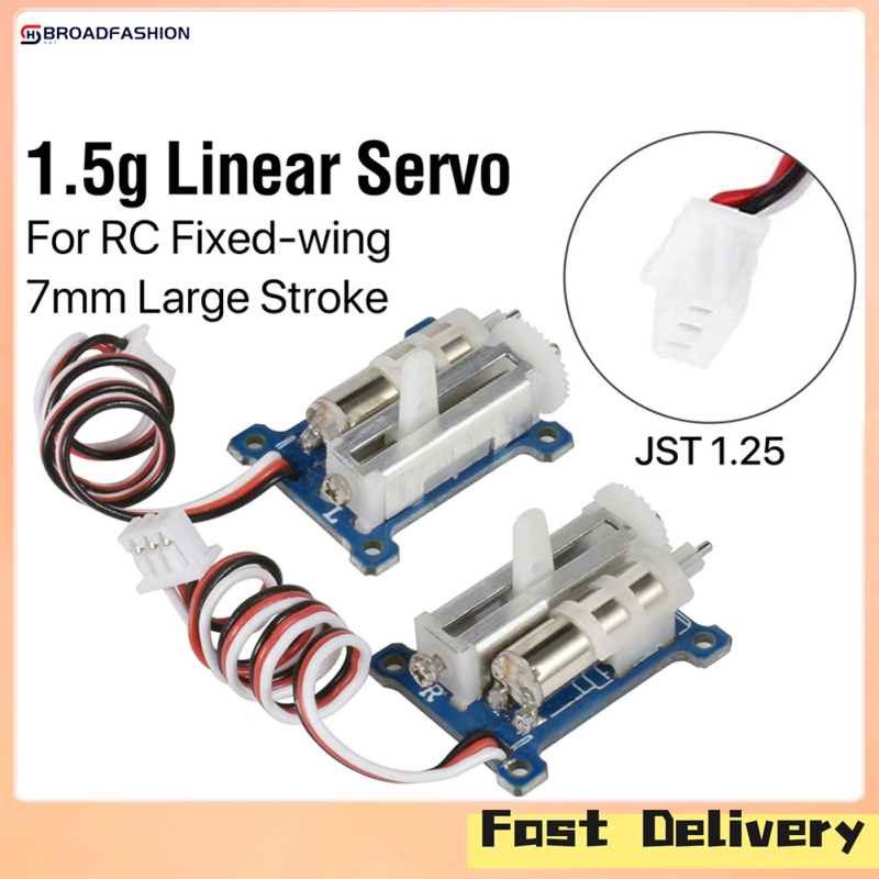 Broadfashion 2pcs RC Servo GS-1502 Micro Linear Servo 1.5g Steering Gear For Fixed-wing RC Airplane Upgrade Spare Parts ราคา 484 บาท*ส่งฟรี