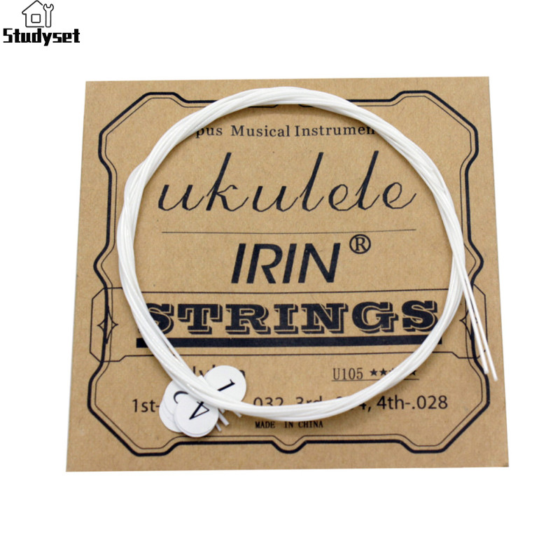 Studyset IN stock U105 Ukulele Strings Nylon Soprano Concert Tenor Ukelele Strings Musical Instrument Replacement Part