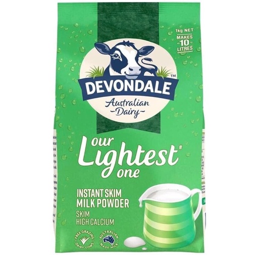 Sữa Tươi Dạng Bột Tách Béo Devondale Skim Milk Powder 1kg - SẢN PHẨM CHẤT LƯỢNG CAO, ĐƯỢC YÊU THÍCH SĂN ĐÓN TRÊN THỊ TRƯỜNG HIỆN NAY, HÀNG ĐẢM BẢO DÙNG SIÊU THÍCH MỜI KHÁCH YÊU TRẢI NGHIỆM
