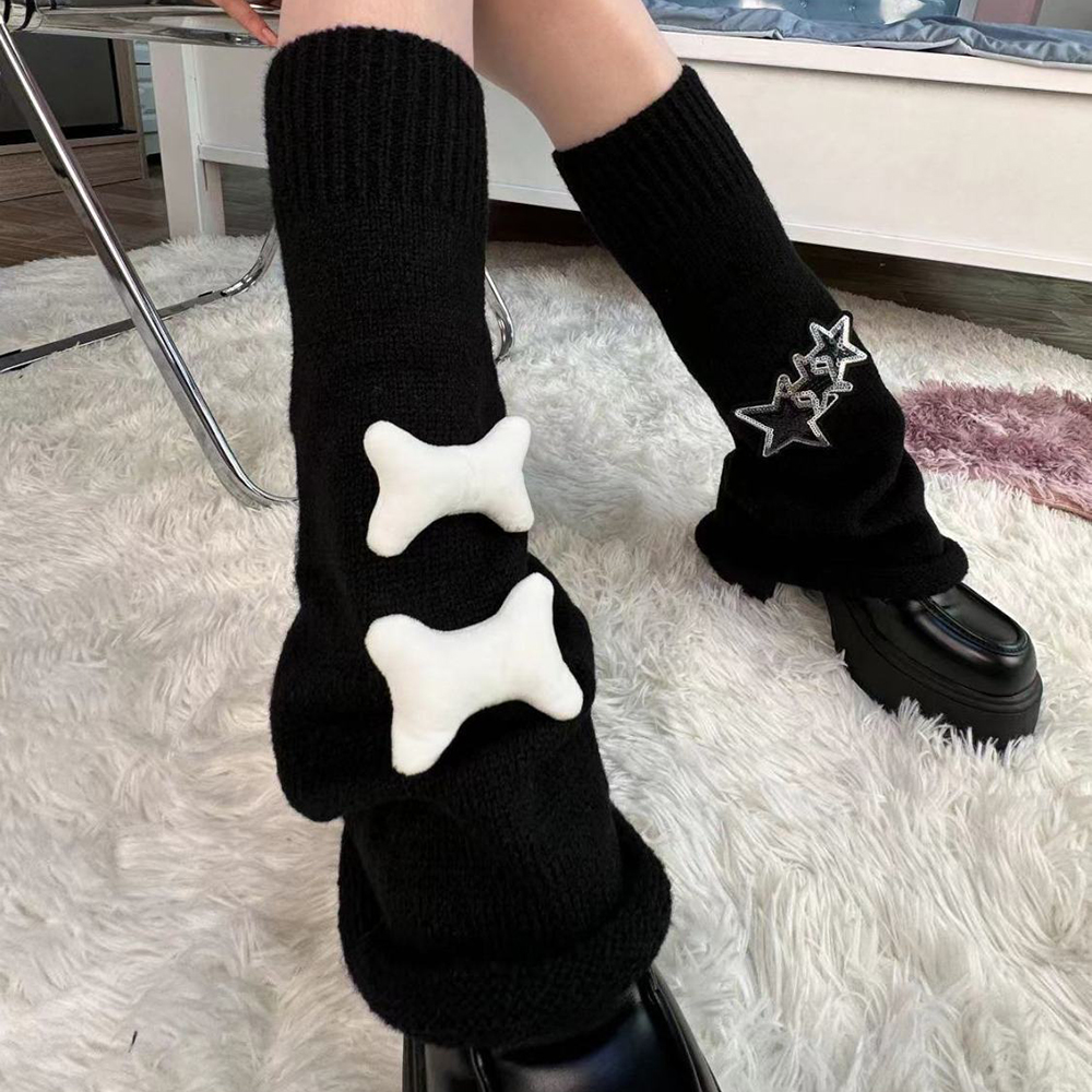 Cool Girl Sock Cover Gothic Leg Warmers Leg Warmers Y2k Knitted