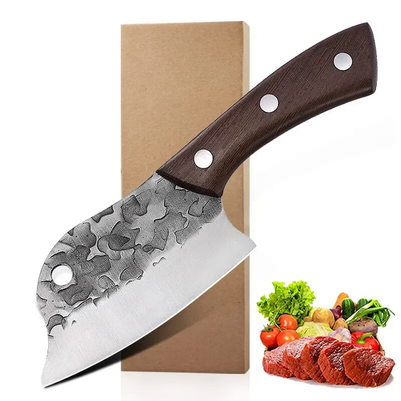 Thịt Cleaver tay giả mạo đầy đủ tang nhà bếp dao siêu sắc nét đầu bếp dao boning dao butcher dao cho nhà bếp Ngoài Trời Bbq
