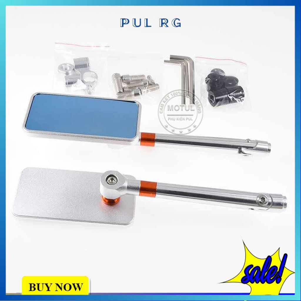 Gương chiếu hậu xe máy rizoma mẫu ip loại 1 - màu trắng