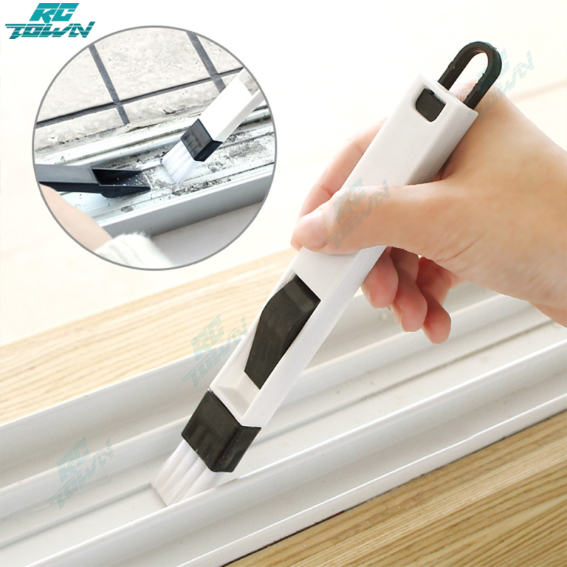 Multi-purpose Mini Cleaning Brush With Dustpan For Kitchen And Bathroom Door Windows Groove Gap Keyboard Corner Dusting Brush ราคา 9 บาท*ส่งฟรี