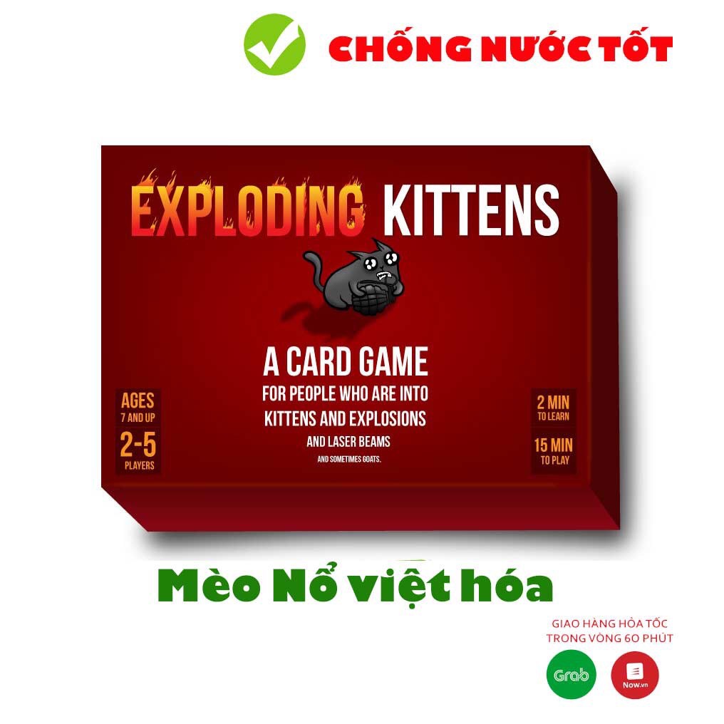 Mèo Nổ hộp cứng TOP BOARDGAME - Exploding Kittens BoardGame