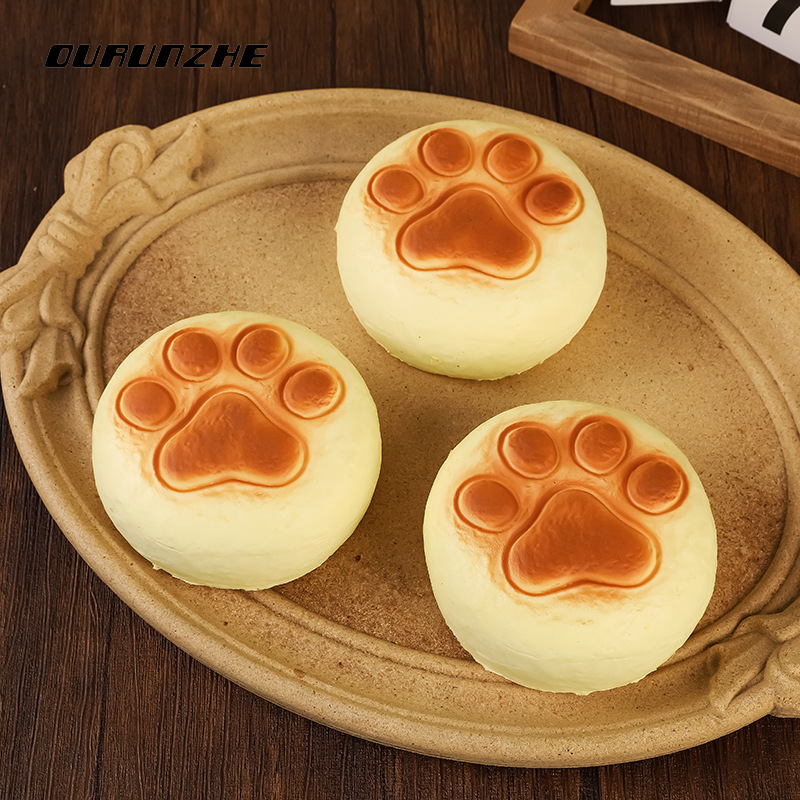 OURUNZHE Cute Animal Squishy Stress Relief Toy with Slow Rebound Simulation Bread Texture for Relaxation and Fun ราคา 65 บาท*ส่งฟรี