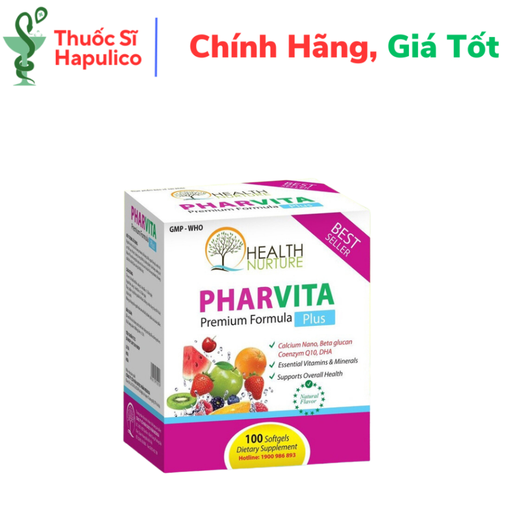 Pharvita Plus Bổ Sung Vitamin Khoáng Chất Cần Thiết Cho Cơ Thể