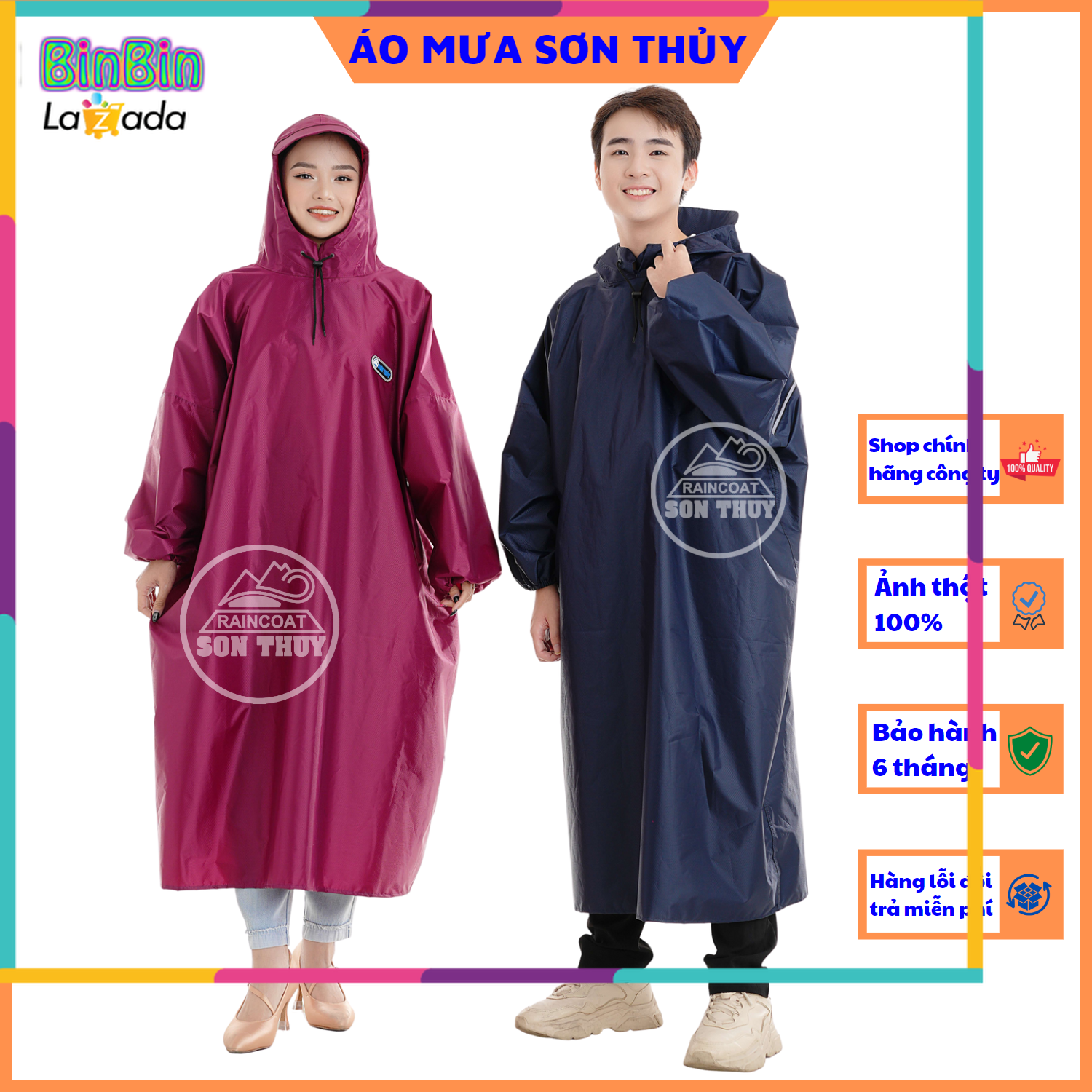 Áo mưa bít kín Sơn Thủy - áo mưa có tay vải dù vân tổ ong siêu nhẹ K7B