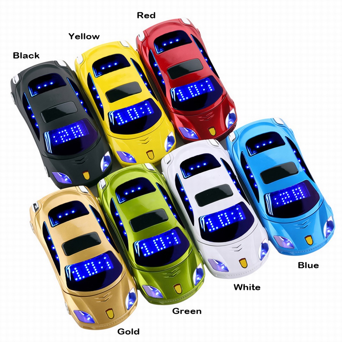 New Product Sports Car Style Children's Flip Cover Folding ButtonSmall Phone Dual SIM Creative Toy Car Phone Harga  160 Ringgit*Penghantaran Percuma