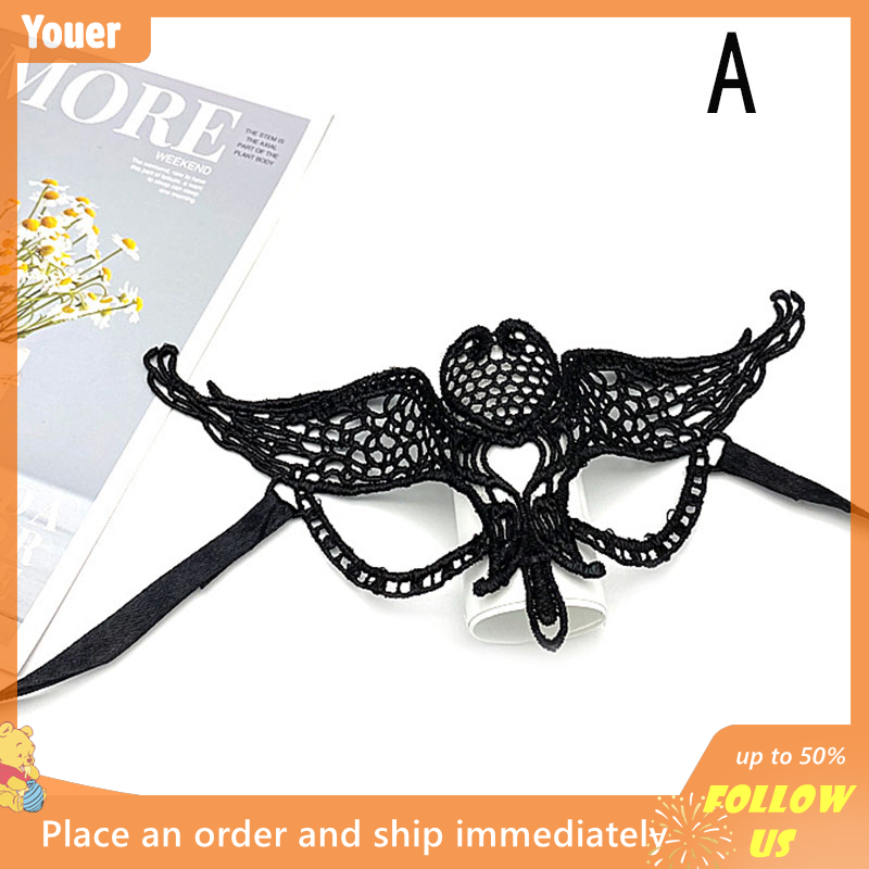 Mặt nạ hóa trang ren rỗng cho nữ mặt nạ hóa trang Halloween gợi cảm