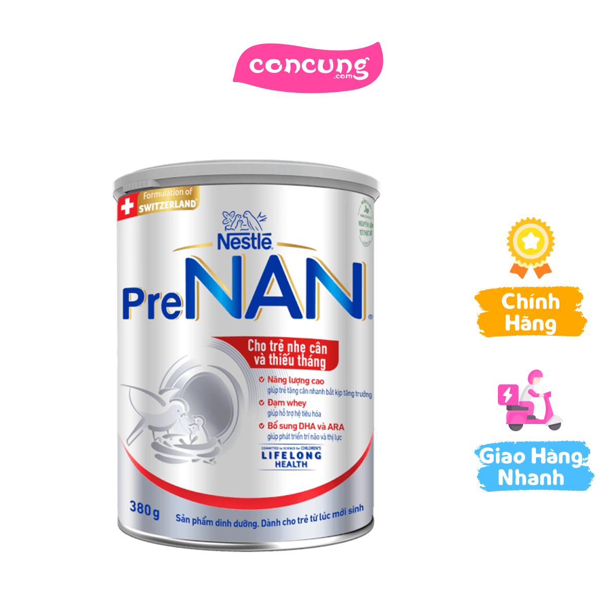 Sản phẩm dinh dưỡng Nestle PRENAN 380g