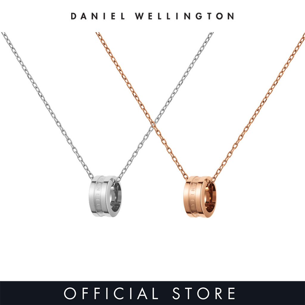 Daniel Wellington Gift Set - Elan Necklace Rose gold + Elan Necklace Silver - Jewelry + Jewelry Set for Couple Gift for Couple Birthday Annivesary