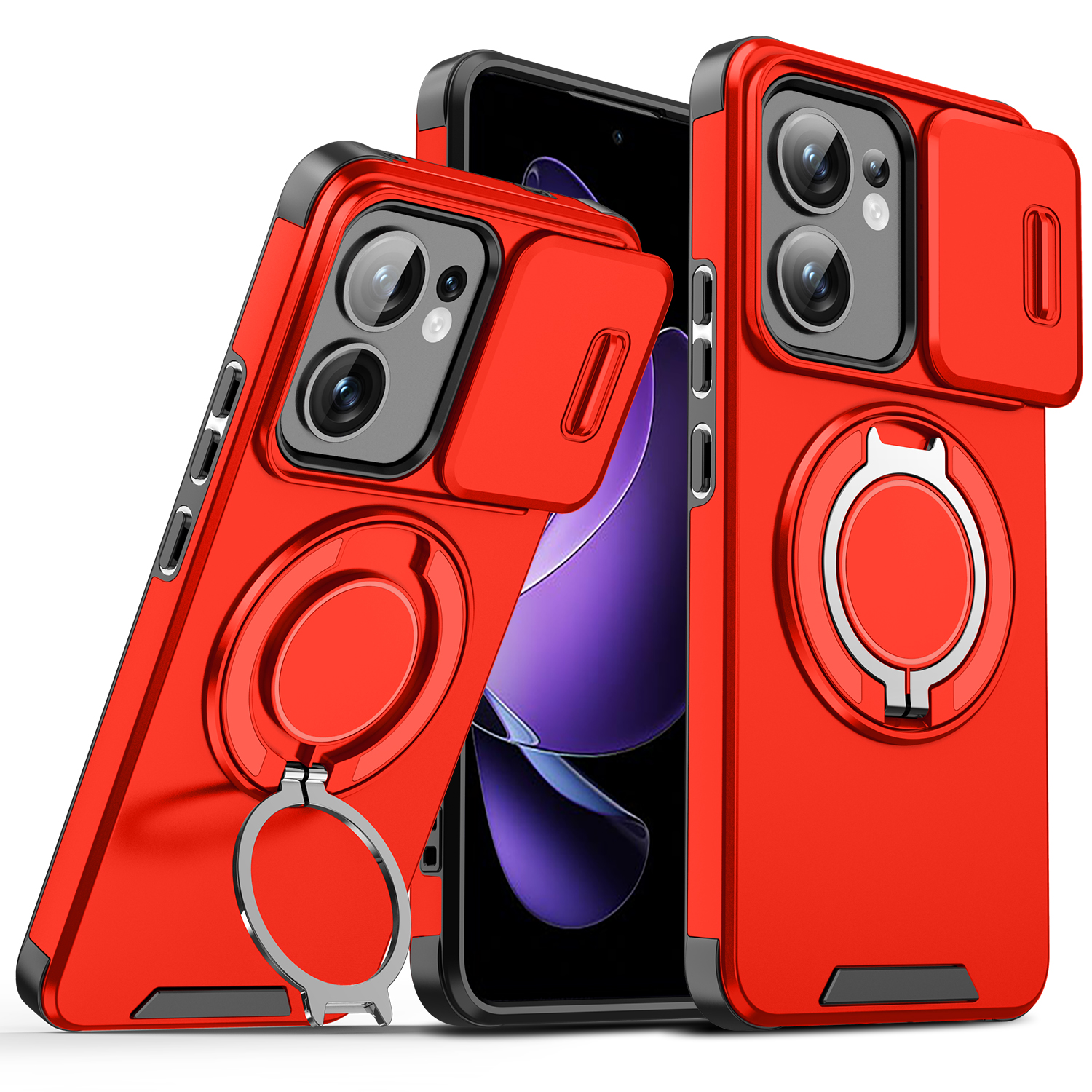 For Honor X6d Case Honor X6d Cover Honor X6d Phone Case Magnetic Ring Armor Slide Camera Lens Case Magsafe Wireless Charge Cover - Image 4