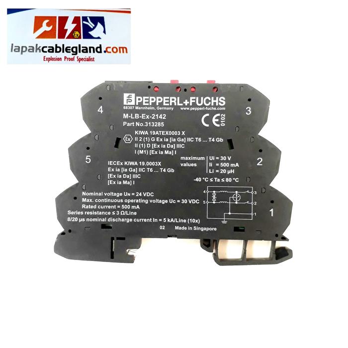 SURGE ARRESTER EXI SIGNAL ANALOG DIGITAL PEPPERL+FUCHS M-LB-EX-2142 - TOKO TERMAY Harga 1,560,000 rupiah*Gratis Ongkir