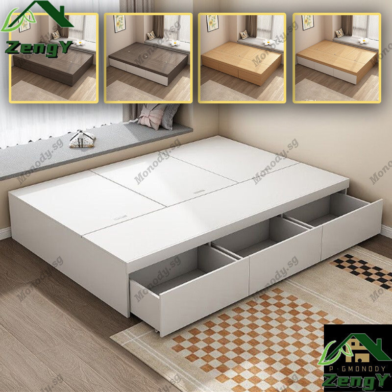 Yatak Çerçevesi Tatami Depolama Yataksız Yüksek Kutu Yataklı Depolama Küçük Daire Kiralık Ev Kiralık Oda Tek Kişilik Yatak Çocuklar