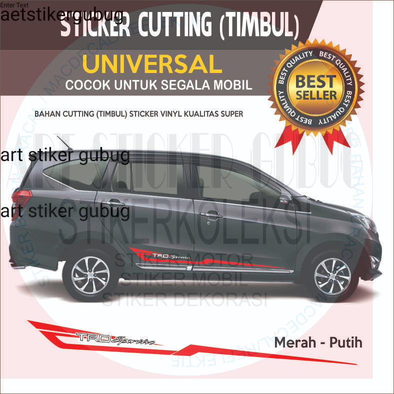 sticker striping mobil warna abu-abu modif calya sygra toyota avanza inova xenia Giá 40,000 Đồng*Miễn phí vận chuyển
