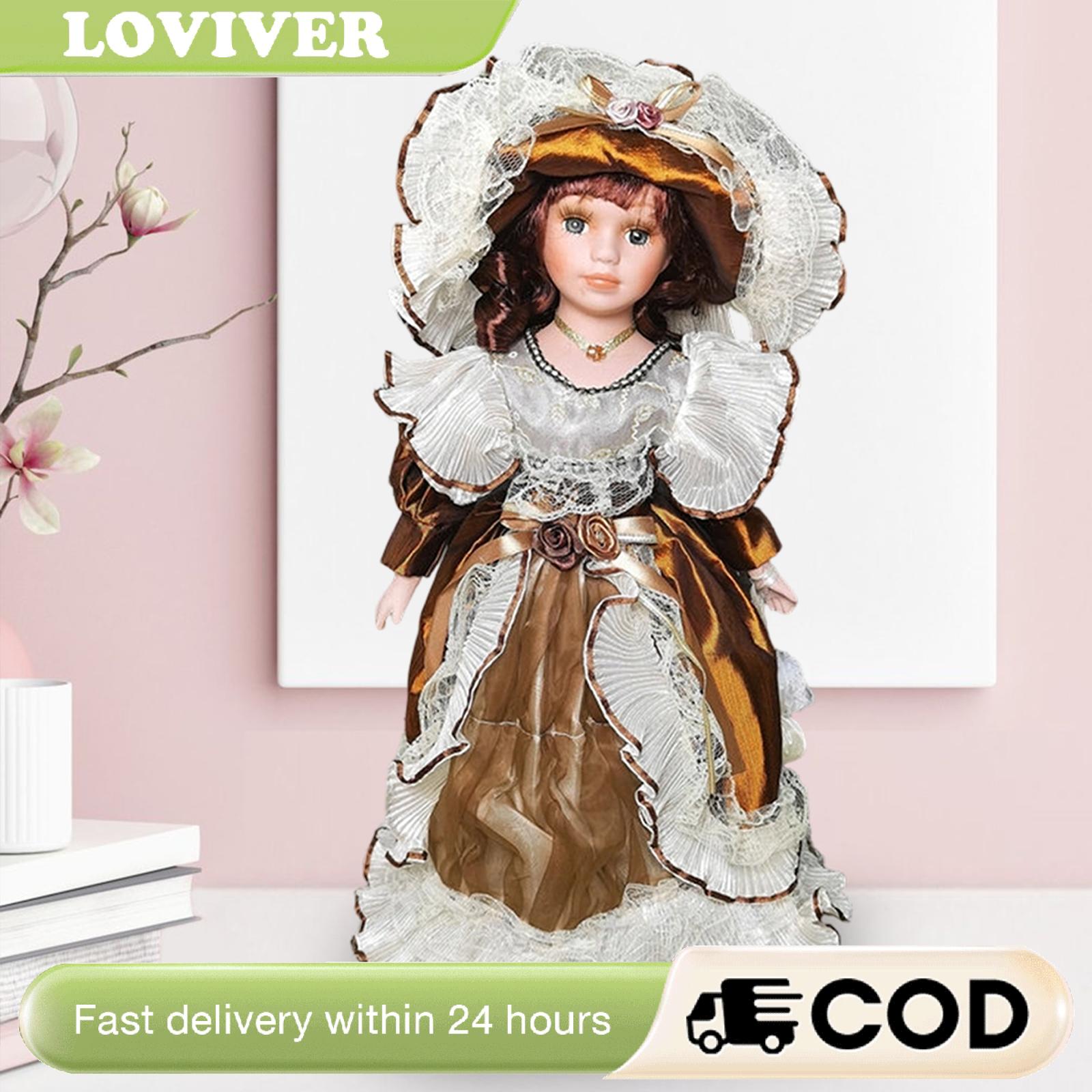 โมเดลฟิกเกอร์ ของสะสม Loviver 16.14 ''Porcelain ตุ๊กตาเครื่องประดับสะสม Old Fashioned Home Decor จอแสดงผลรูปเซรามิคตุ๊กตาชุดสำหรับปาร์ตี้ปี ราคา 4,592 บาท*ส่งฟรี