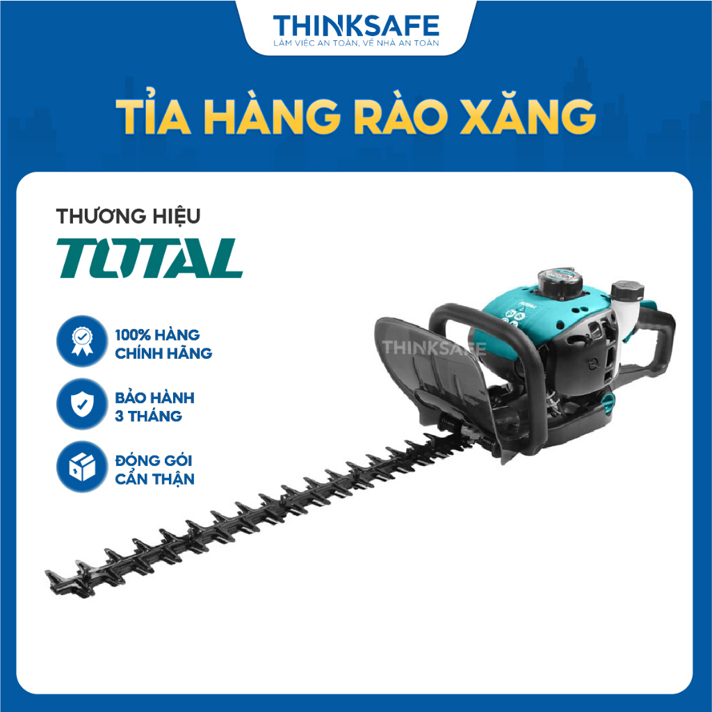 Máy cắt tỉa hàng rào total tgt5265511 0.75kw máy bấm tỉa dùng xăng động cơ 2 thì dung tích bình xăng 550ml - thinksafe