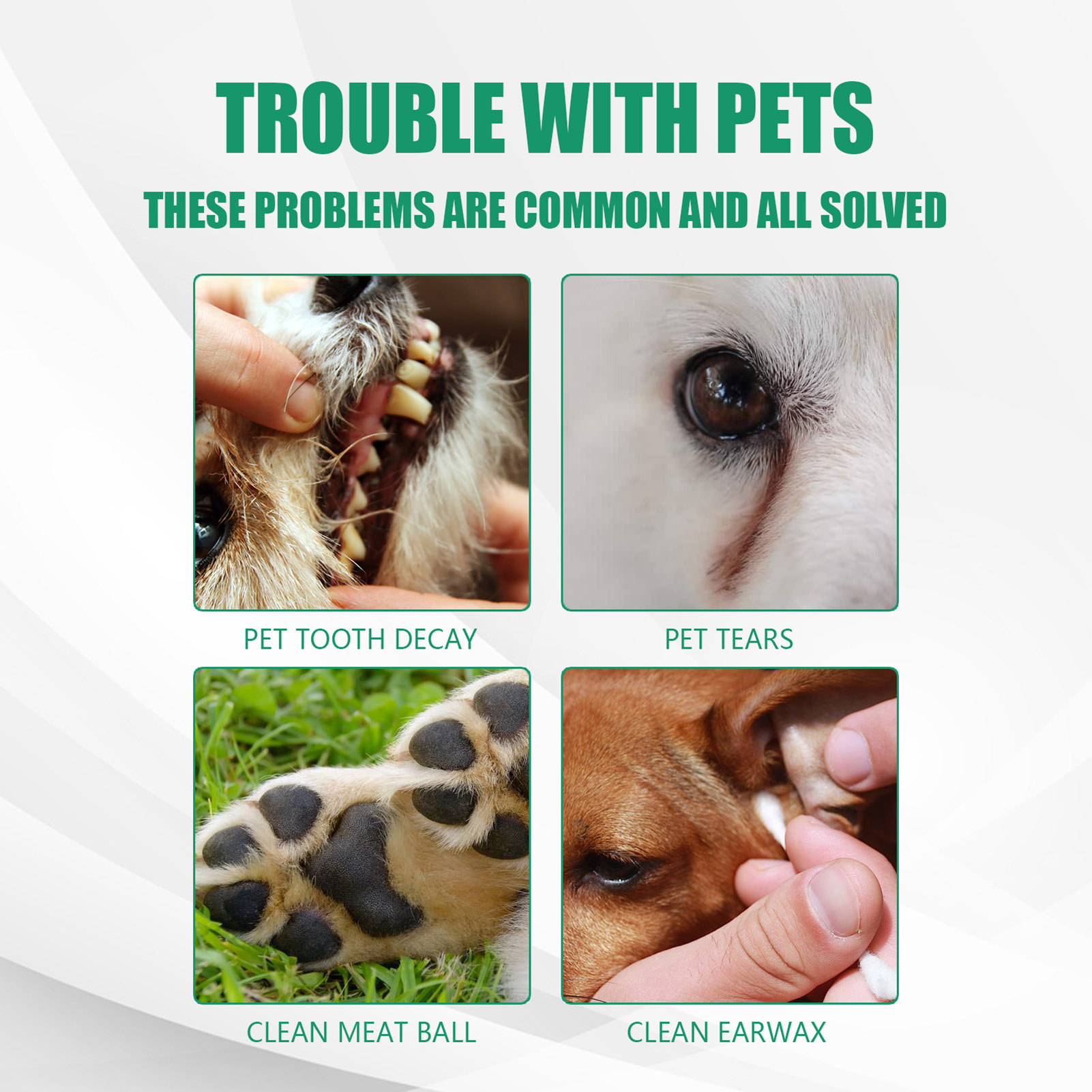 Pet bàn chải đánh răng ngón tay cots Ergonomic thiết kế bao toàn bộ lông chăm sóc nha khoa cho chó con mèo