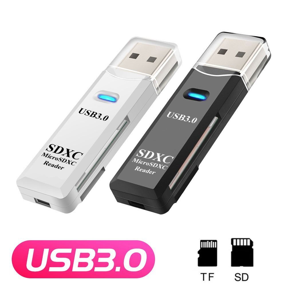 QVWRJZ Tốc độ cao Di động Bộ chuyển đổi đầu ghi nhiều thẻ USB 3.0 Dành cho