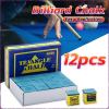 Suomi 12Pcs Original Blue Pool Cue Chalk Set