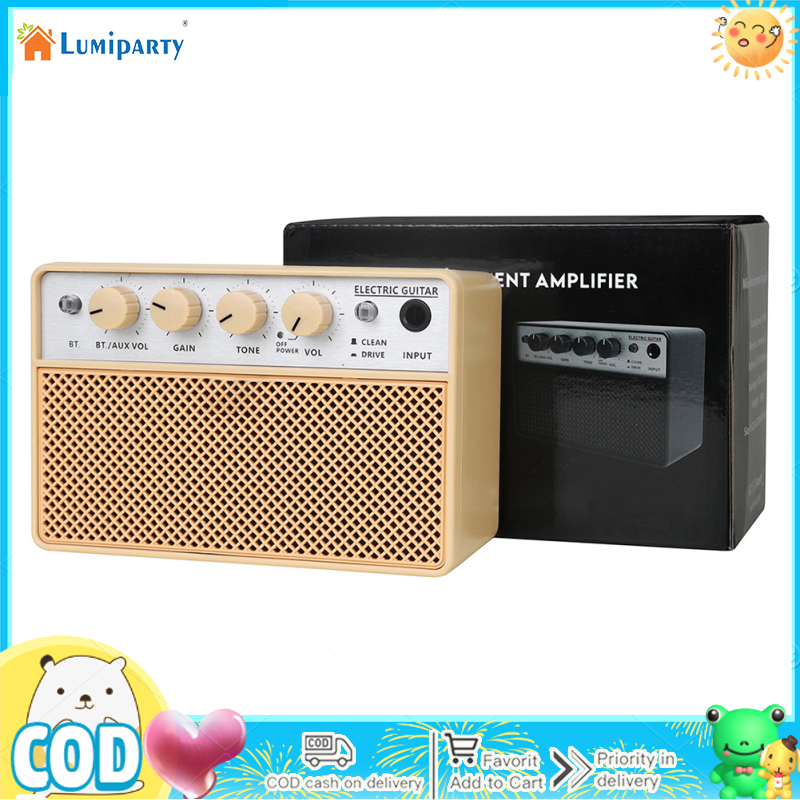 BA-10 Mini Guitar Amp, Guitar Practice Amplifier Electric Guitar Amp, 10W Rechargeable Electric Guitar Amplifier - ยี่ห้อ LumiParty ราคา 1,111 บาท*ส่งฟรี