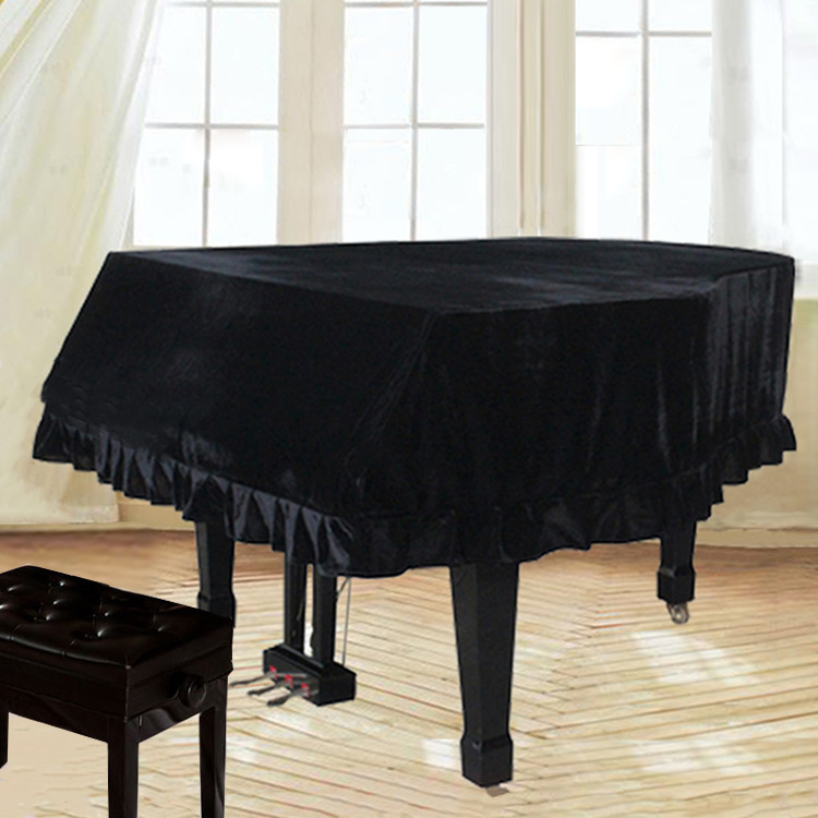 Golden vet triangular Piano cover, dustproof cloth excluding stock cover