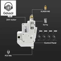 BMCU 370C Auto Refill Farm Hall Sensor Bidirectional for A1 A1 MINI 3D Printer for BMCU370C for Lite MMU