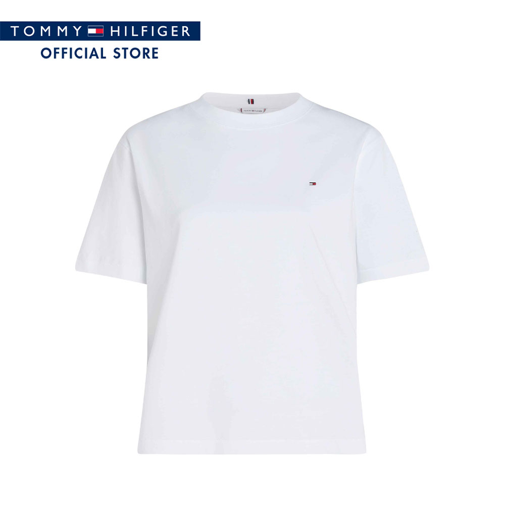 Tommy Hilfiger Women Tees Model WW0WW43597 YCF - White Relaxed Fit ราคา 1,645 บาท*ส่งฟรี