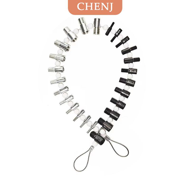 [COD] CHENJ ชุดตรวจสอบเกลียวน็อตและสลักเกลียว26ชิ้นนิ้วนิ้วและขนาดเมตริกตัวตรวจสอบเกลียวแบบสากลเครื่องมือวัดน้ำหนักเบาแม่นยำ ราคา 314 บาท*ส่งฟรี