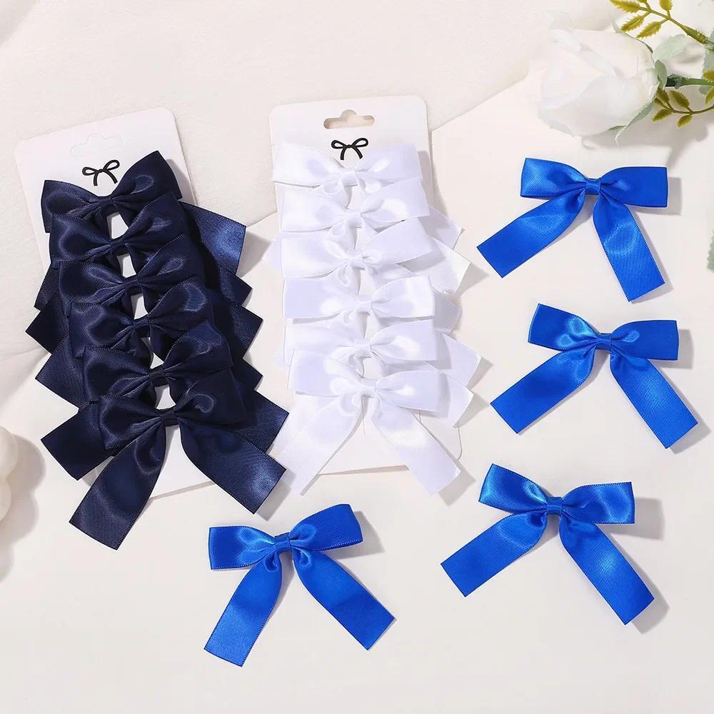 6 cái/bộ 3.5 ''đáng yêu Stain nơ to kẹp tóc cho trẻ em gái handmade kẹp tóc barrettes Phụ kiện tóc đồ đội đầu bán buôn