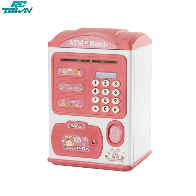 Simulation Smart Atm Piggy Bank Toys Password Fingerprint Piggy Bank